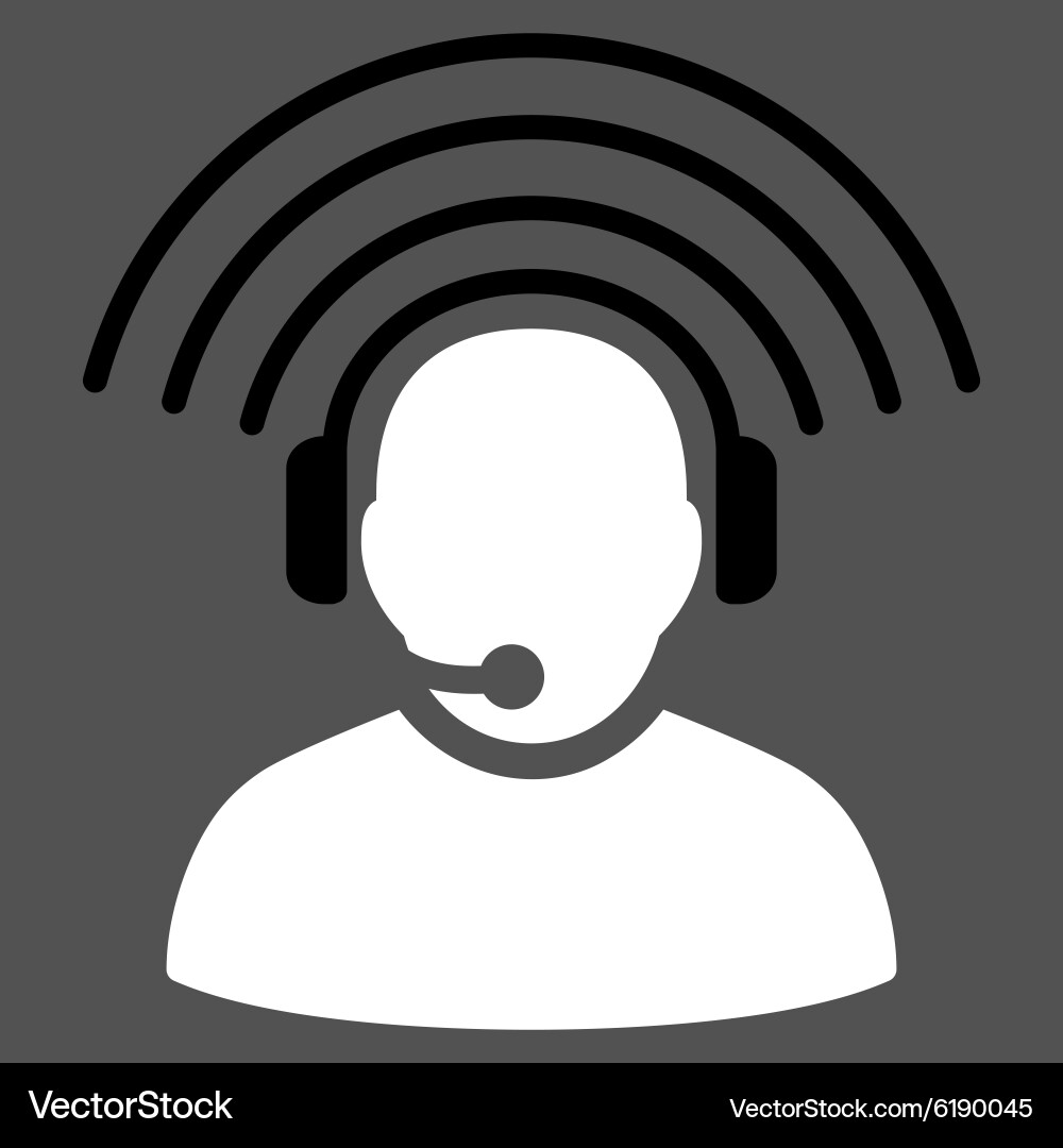 Operator signal icon Vector Image