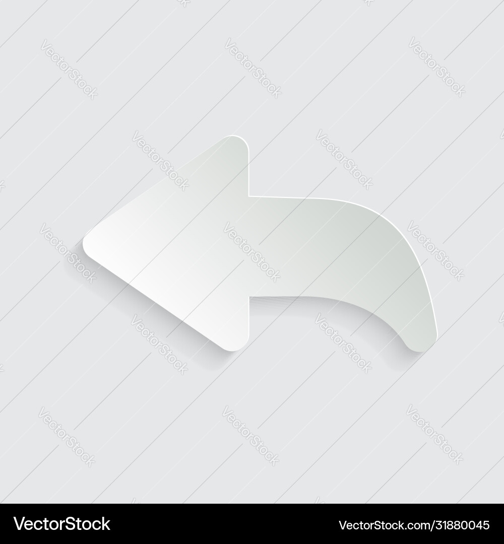 Paper arrow icon line design set for web vector image