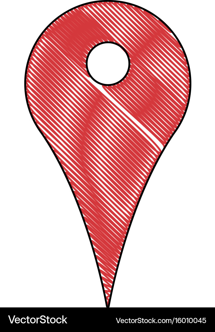 Pointer map Navigation gps Anleitung App vektorbild