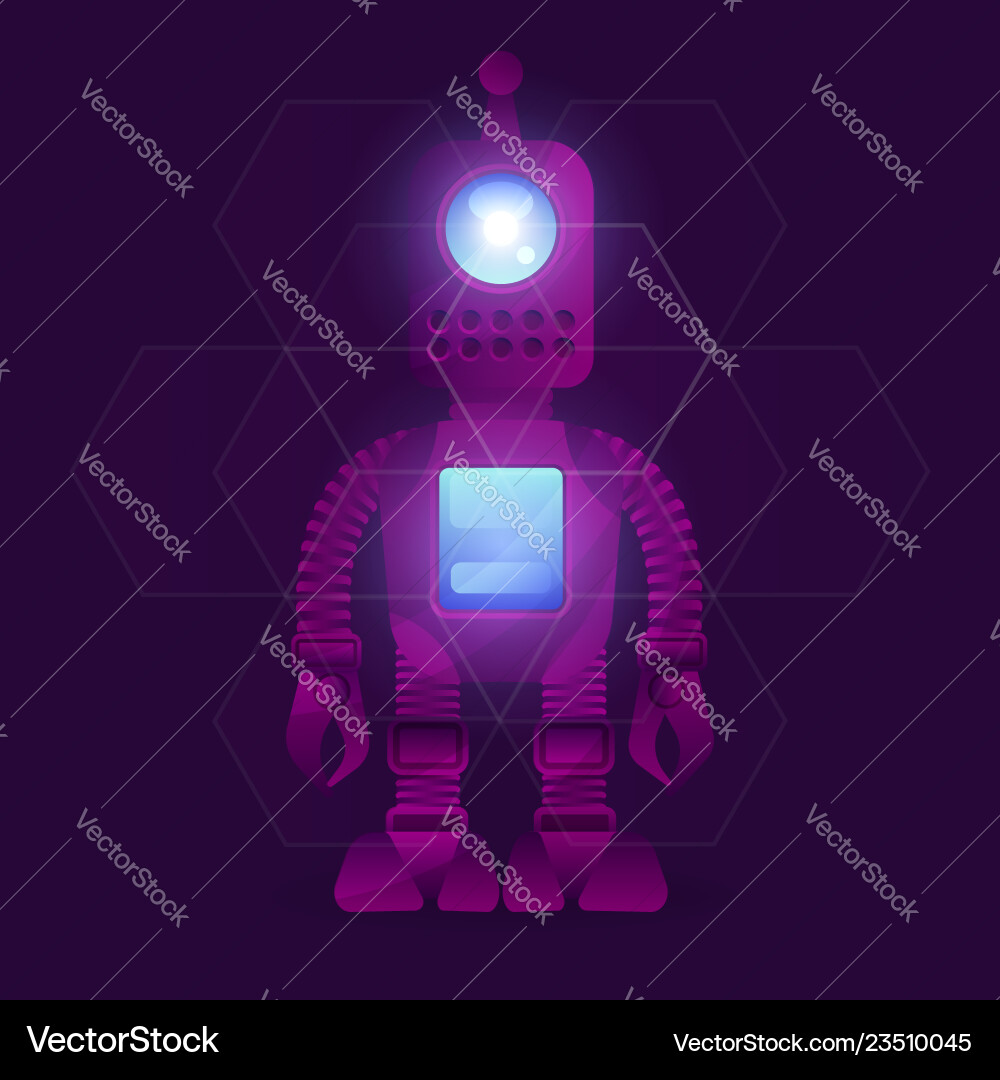 Research robot science and technology background Research robot science and technology background vector image