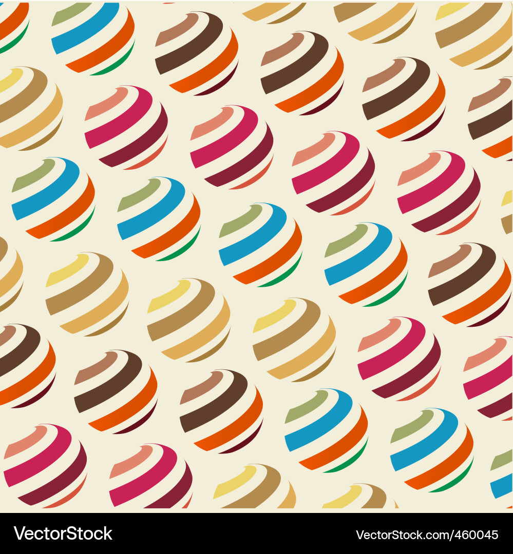 Retro sphere pattern vector image