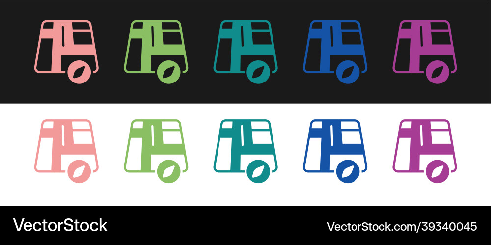Set map pointer with taxi car icon isolated Set map pointer with taxi car icon isolated vector image