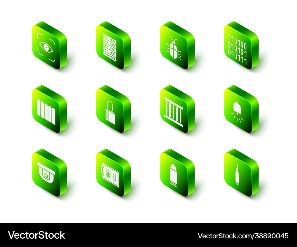 Set server data web hosting system bug concept Set server data web hosting system bug concept vector image