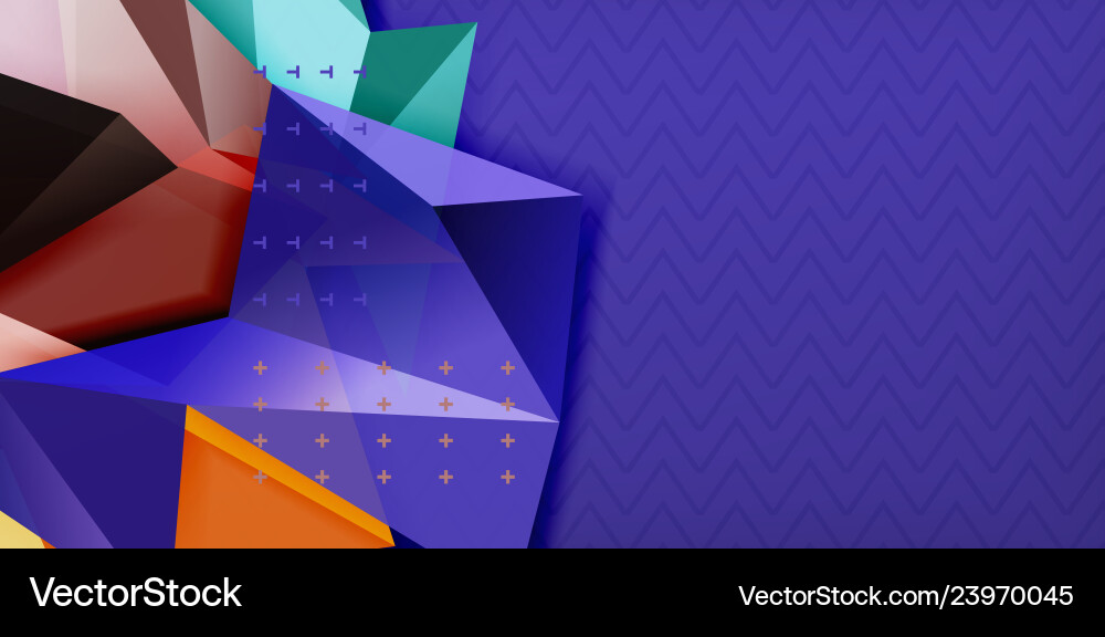 Triangular low poly background design Triangular low poly background design vector image