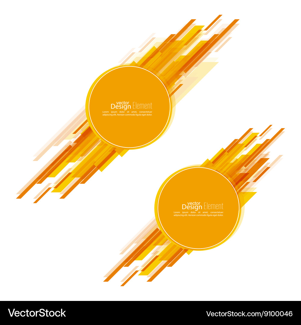 Abstract background with a round banner Vector Image