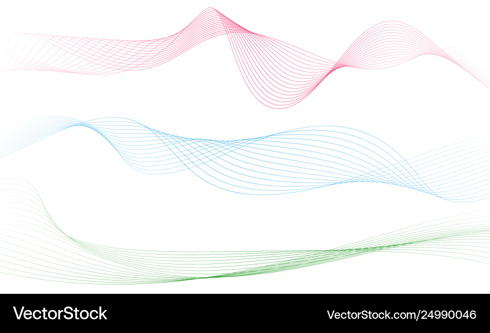 Abstract colorful wave element for design Abstract colorful wave element for design Vector Image