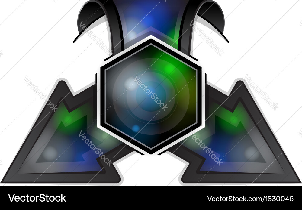 Abstract infographics design element with arrow vector image