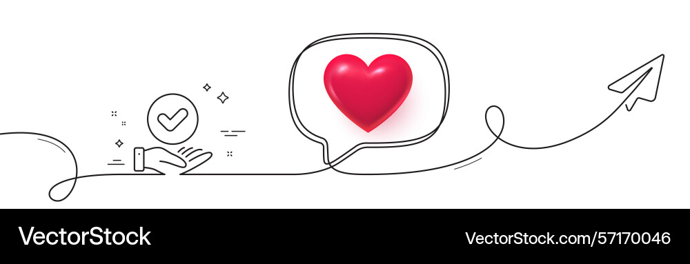 Approved checkbox line icon accepted sign Approved checkbox line icon accepted sign vector image