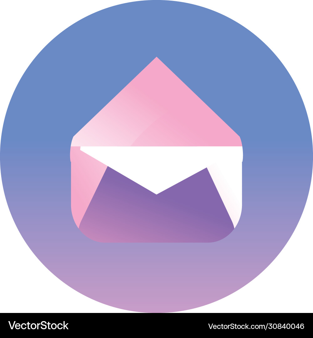 Envelope message gradient style icon design Vector Image
