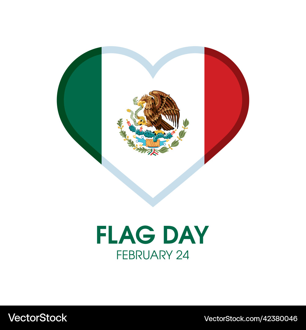 Flag day in mexico icon Flag day in mexico icon vector image