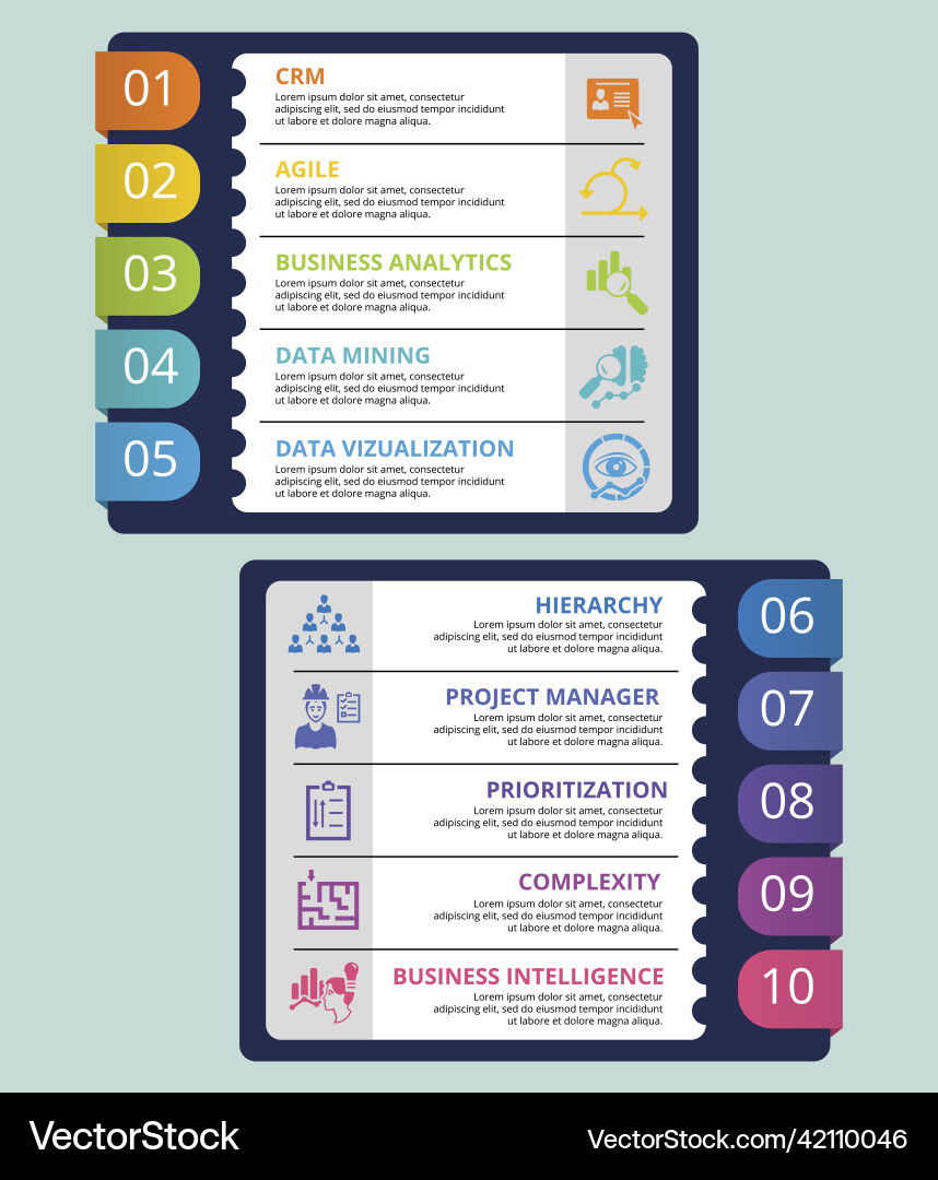 Infographic biohacking template icons vector image