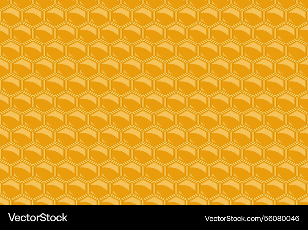Seamless pattern honeycomb background vector image