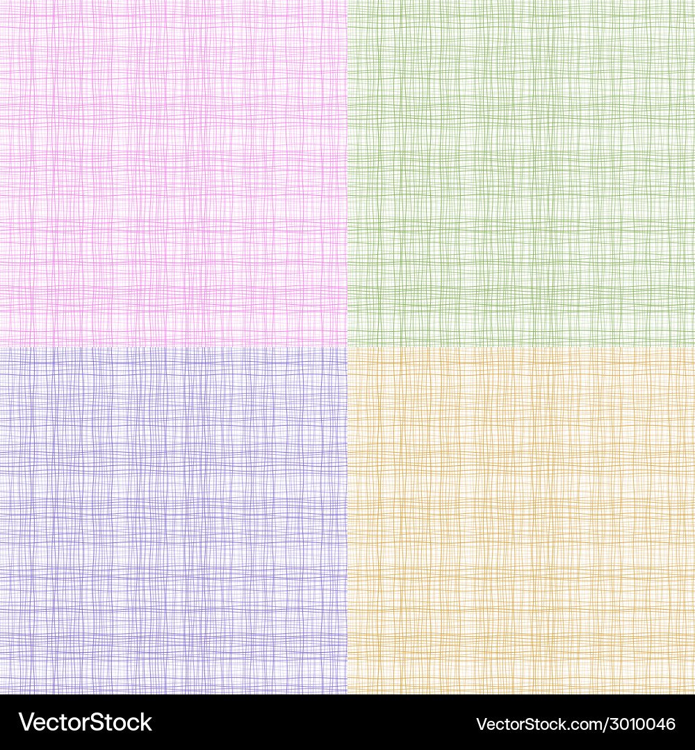 Set of colorful thread fabric texture Vector Image