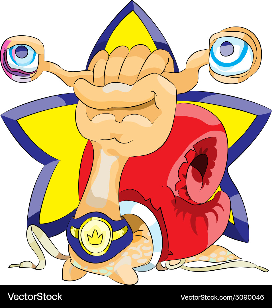 Boxing Snail Snail boxer Royalty Free Vector Image - VectorStock