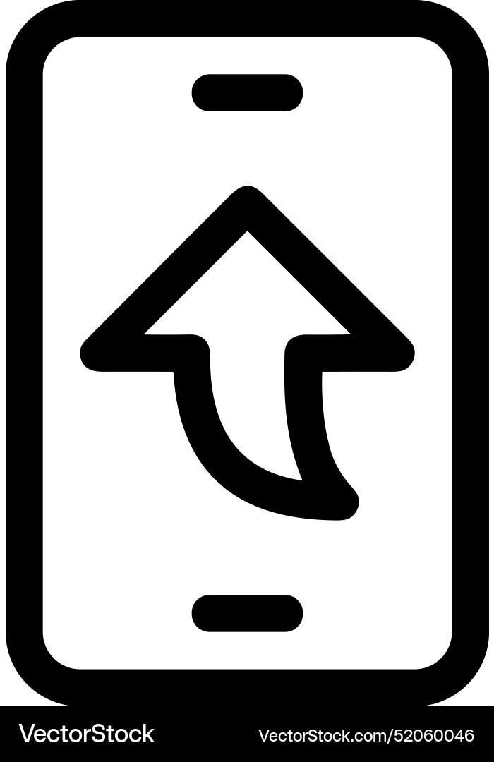 Upload outline icon symbol image Vector Image