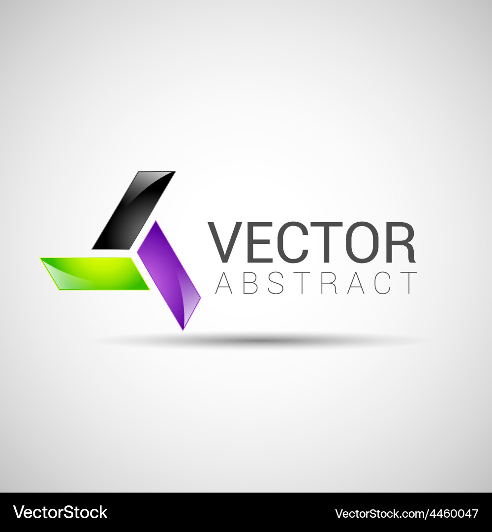 Abstract element shape design icon Vector Image