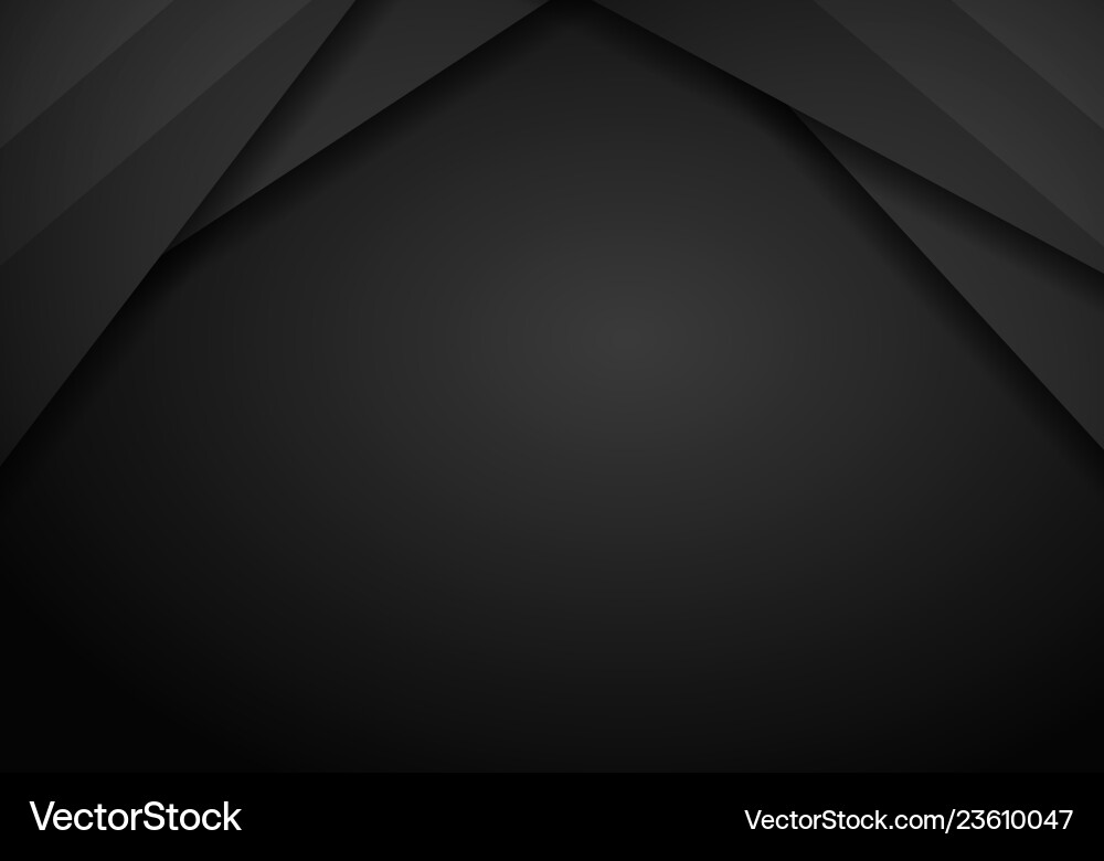 Black background overlap dimension grey message Black background overlap dimension grey message vector image