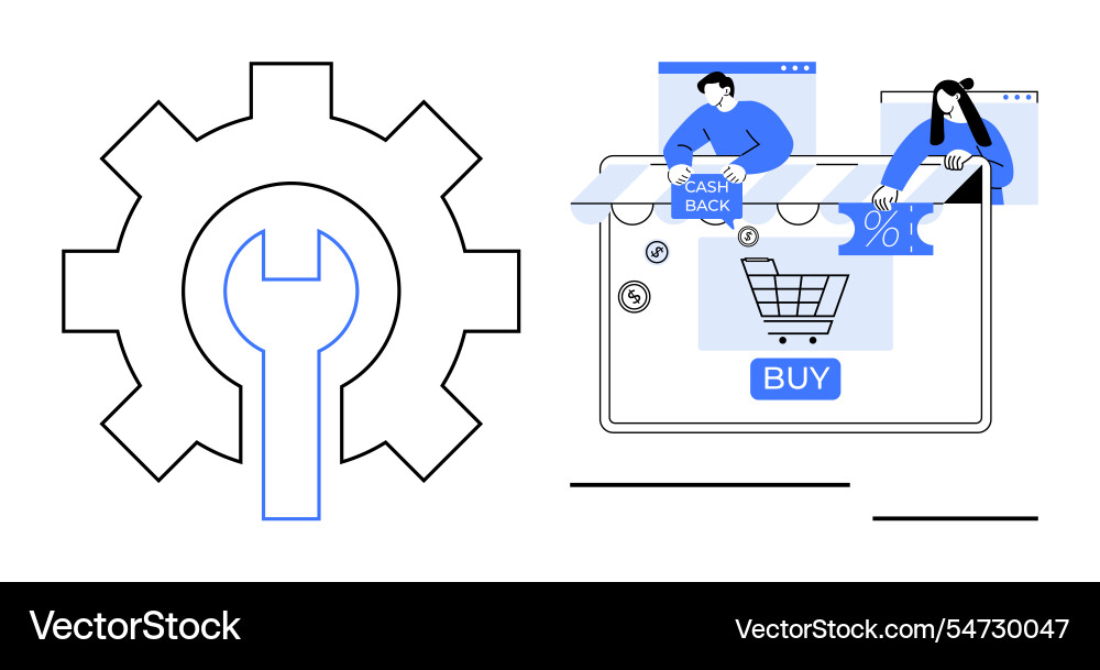 E-commerce platform user interface with shopping E-commerce platform user interface with shopping vector image