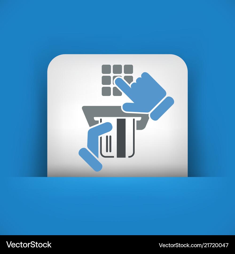 Enter secret code vector image