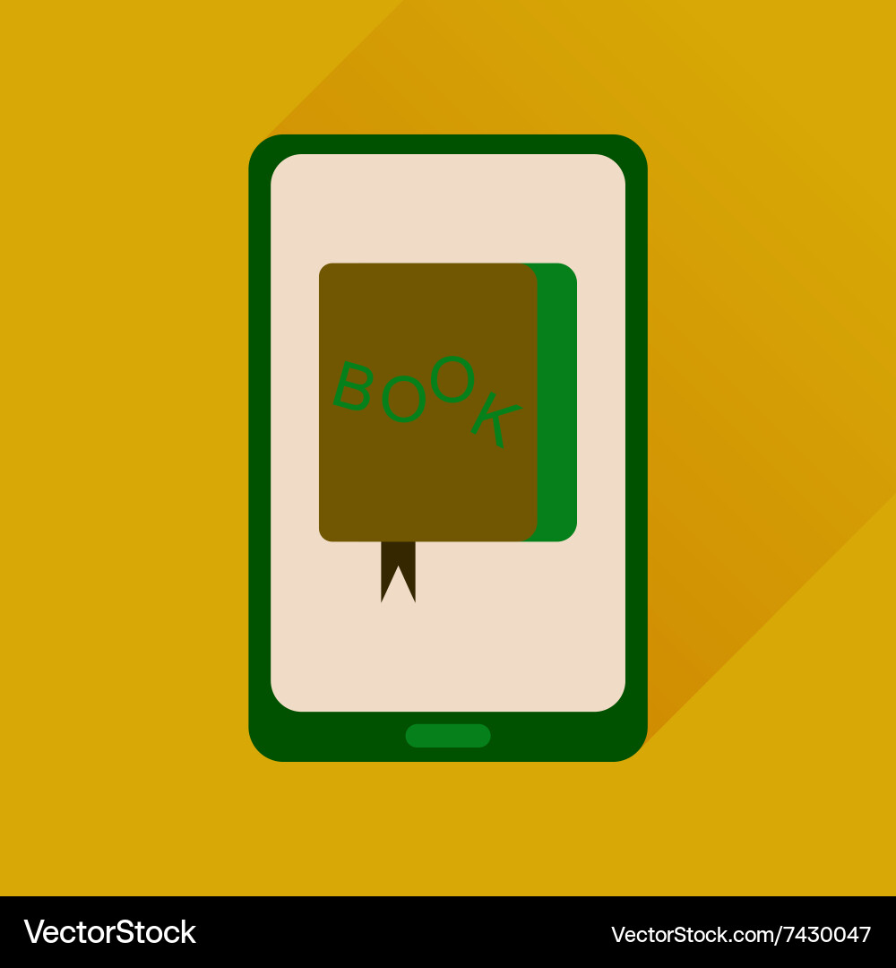 Flat icon with long shadow mobile applications Vector Image