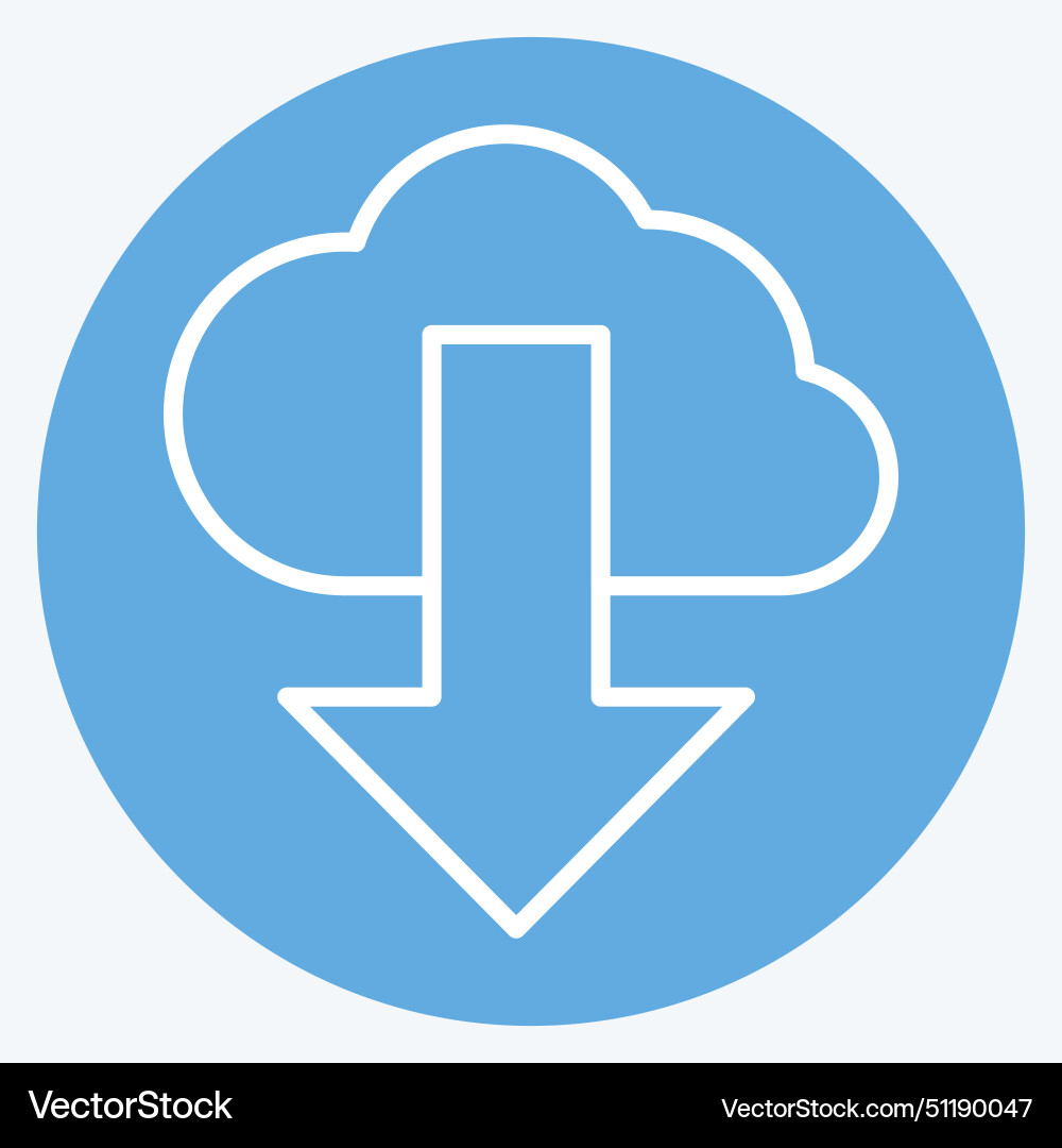Icon cloud computing related to security symbol Icon cloud computing related to security symbol vector image