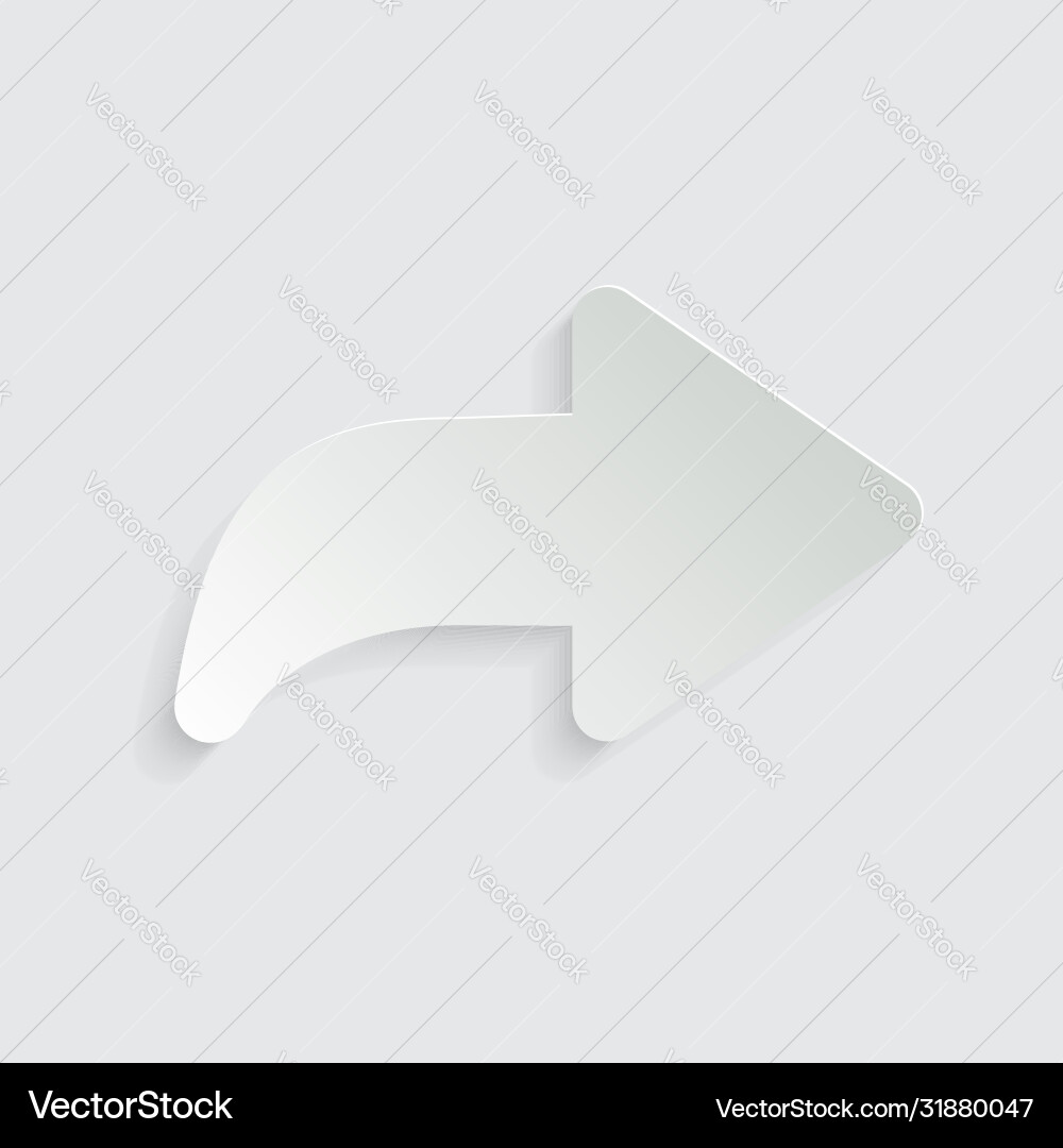 Paper arrow icon line design set for web vector image