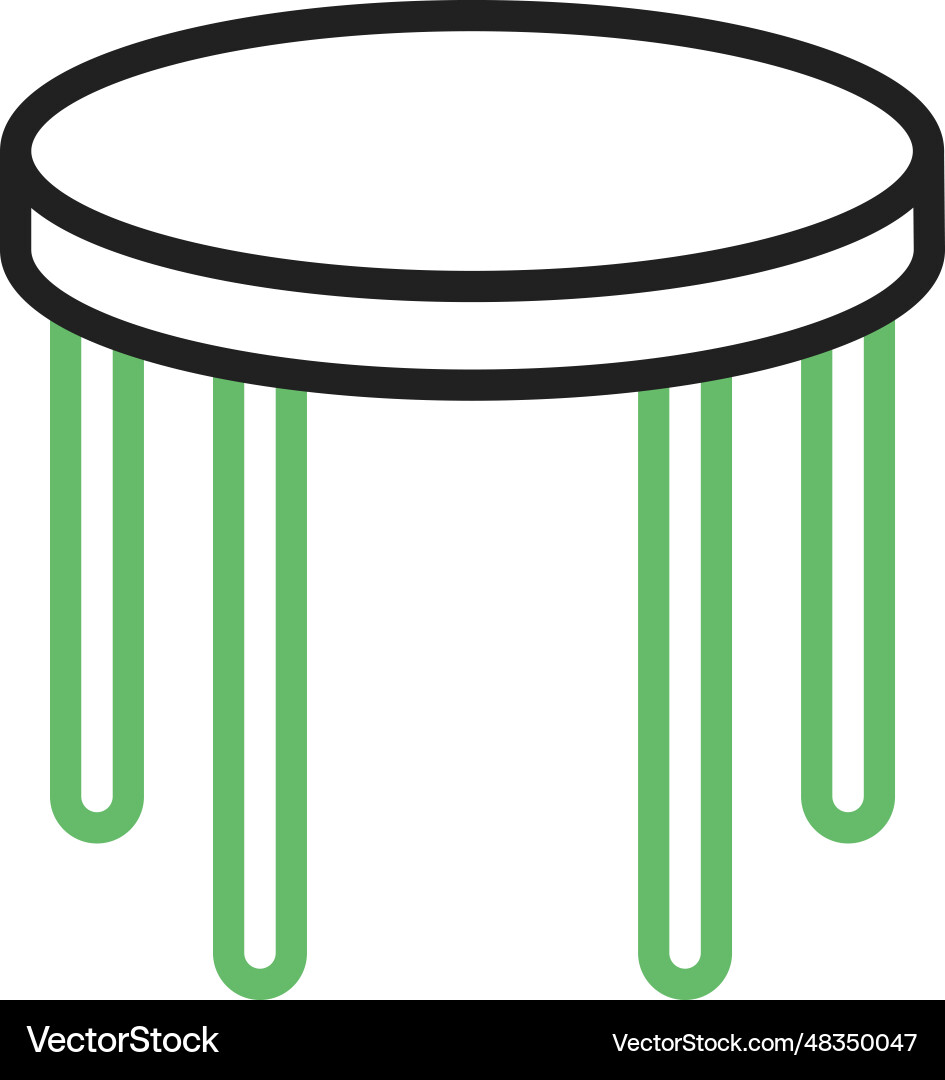 Round table icon image vector image