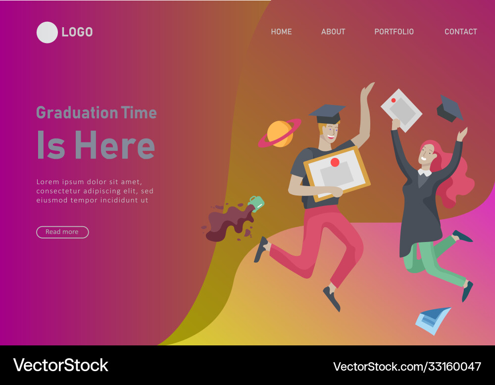 Set web page design templates with relaxed Set web page design templates with relaxed vector image