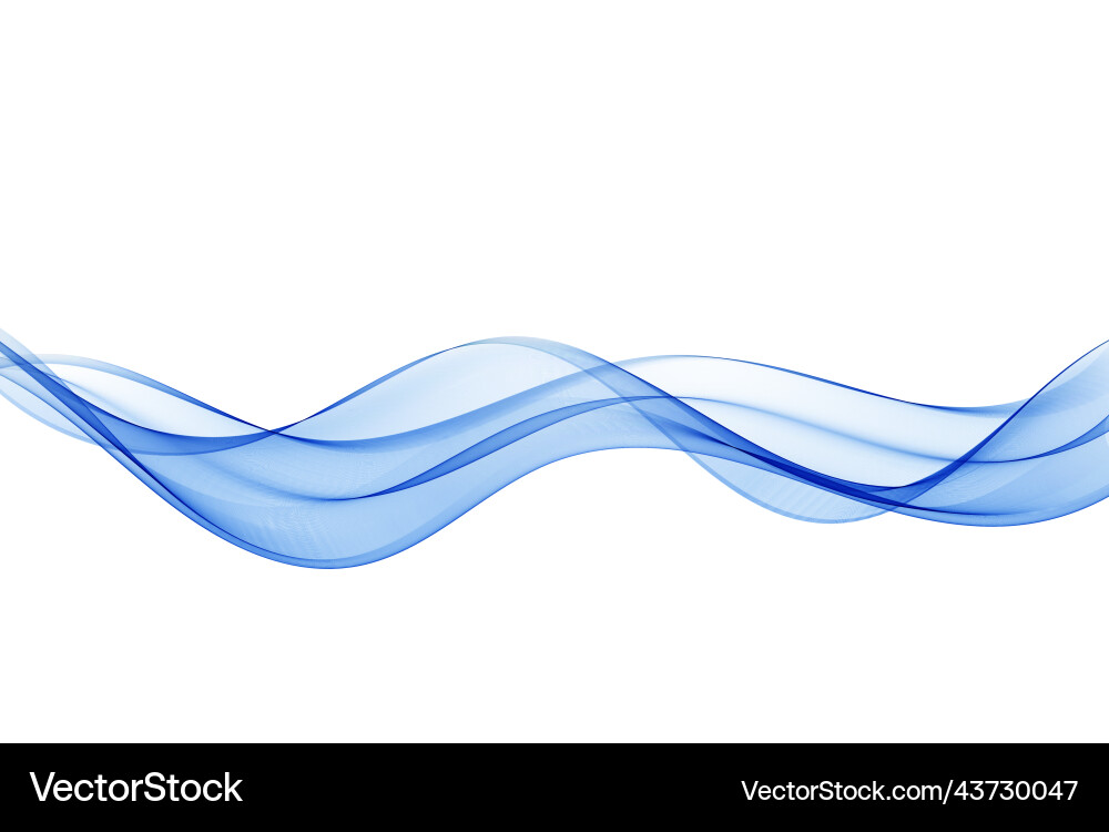 Wave element with abstract blue lines Wave element with abstract blue lines vector image
