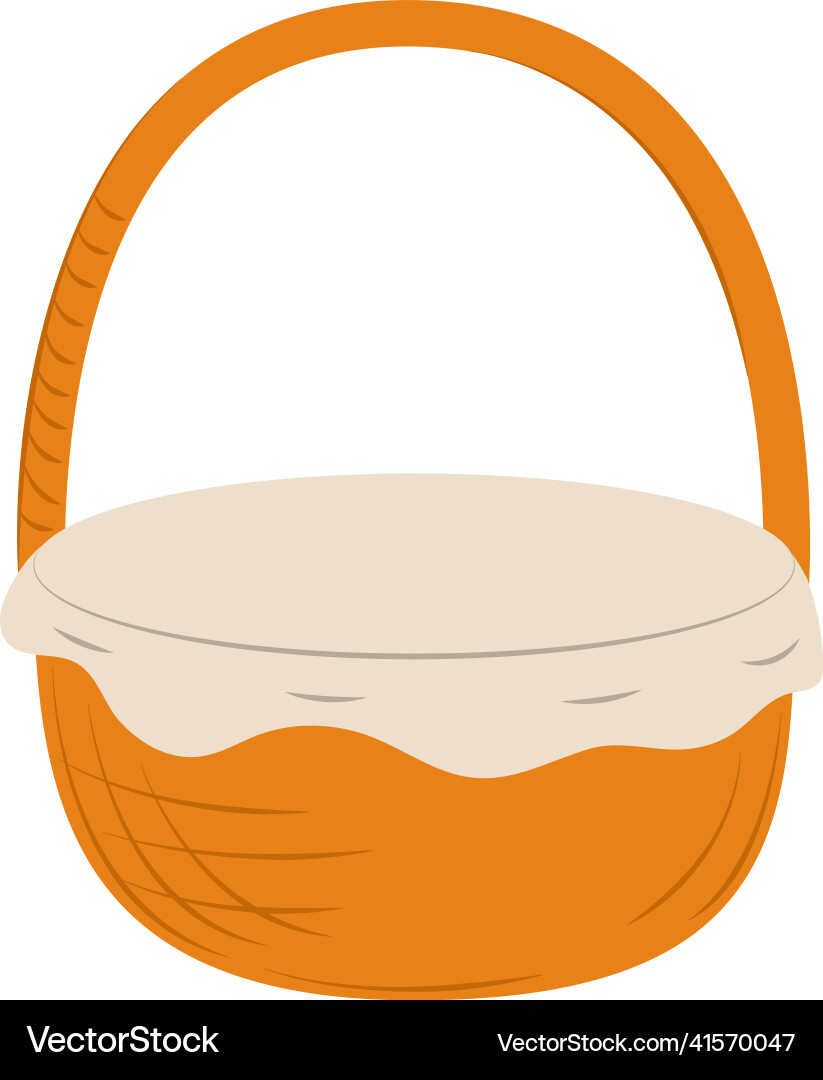 Wicker basket icon Royalty Free Vector Image - VectorStock