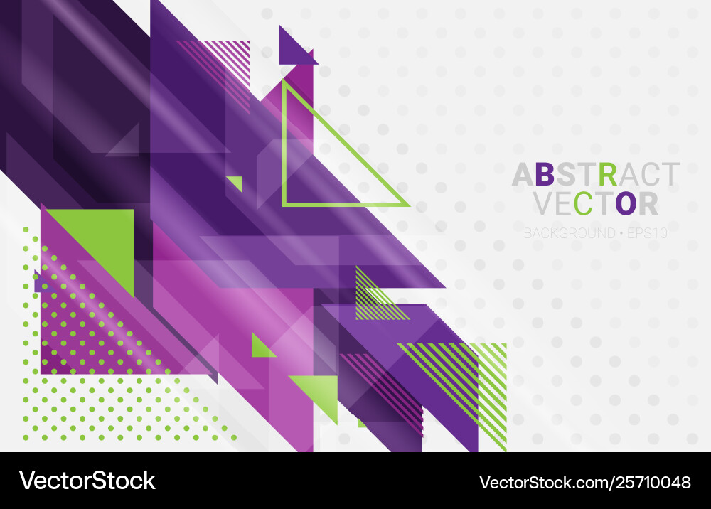 Abstract art background with geometric elements vector image
