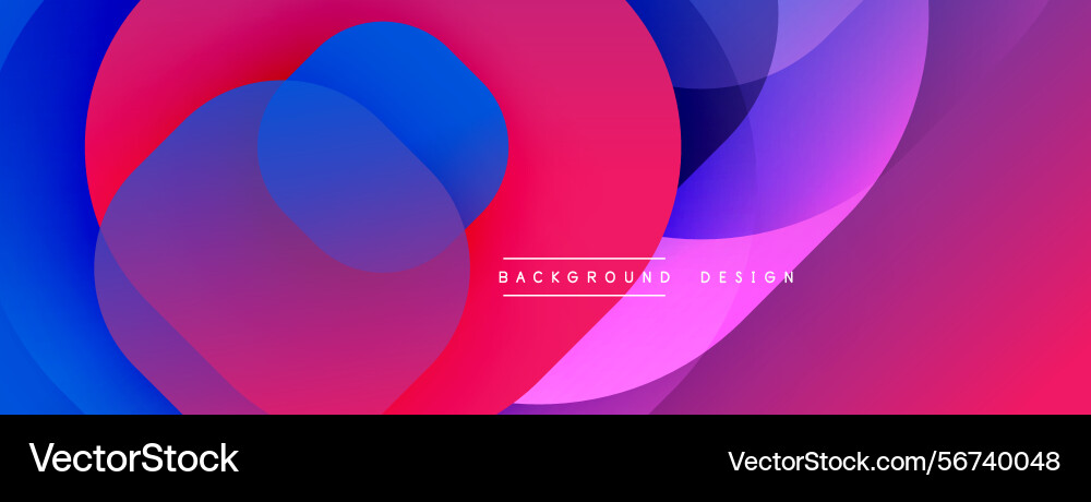 Abstract colorful shapes overlap creating vibrant Abstract colorful shapes overlap creating vibrant vector image