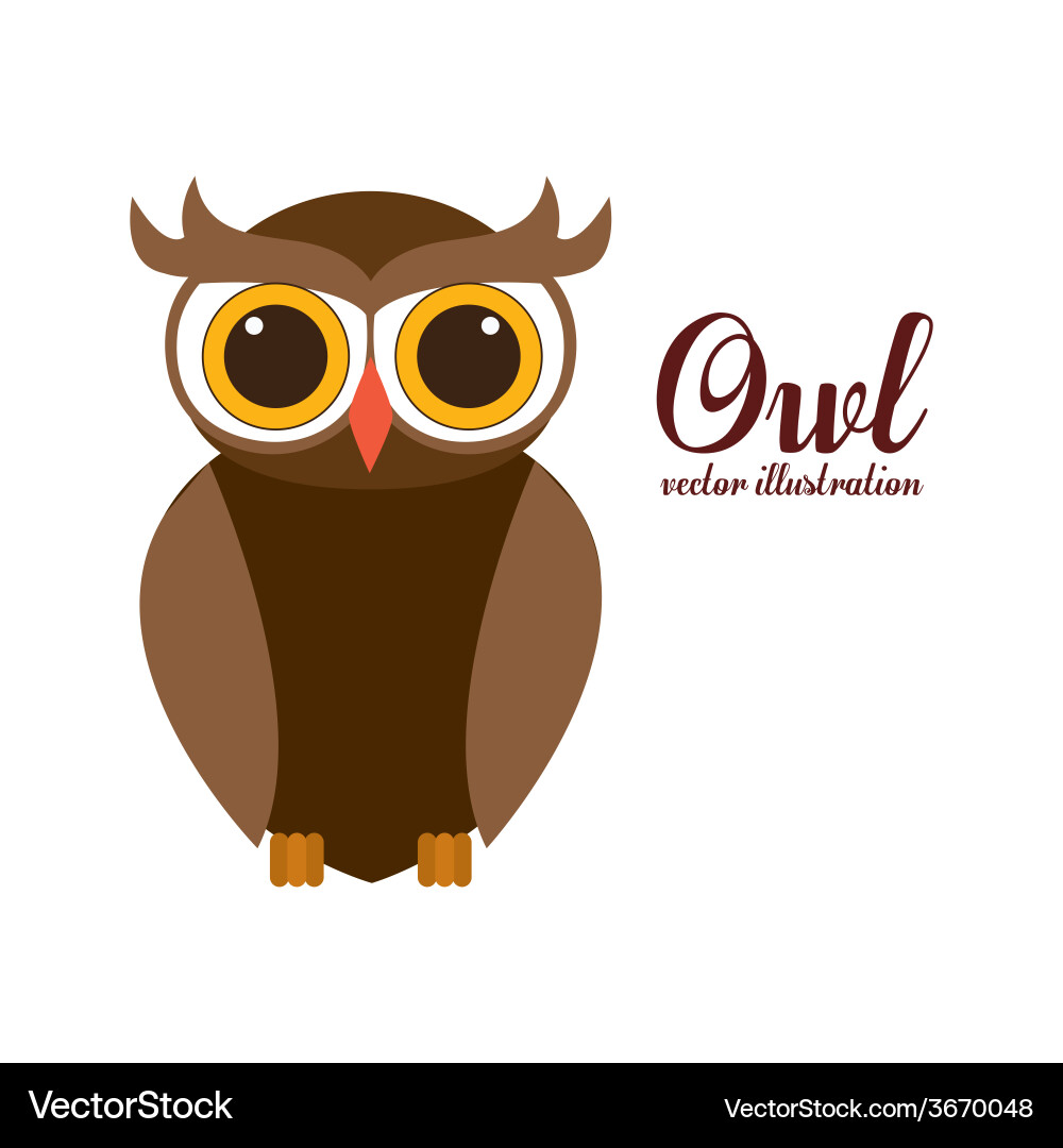 Bird design over white background Vector Image