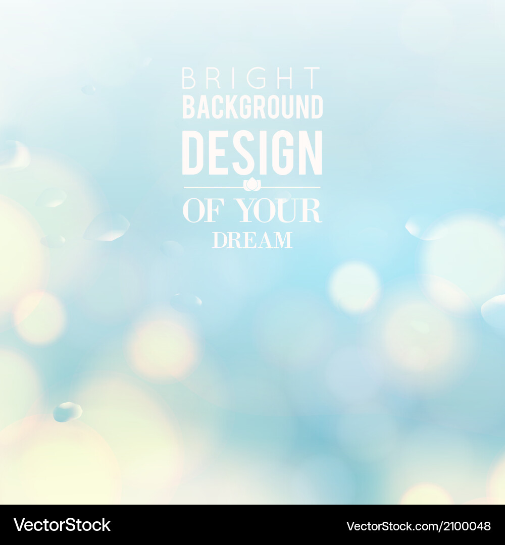 Blue Bokeh Light Sparkle Background vector image
