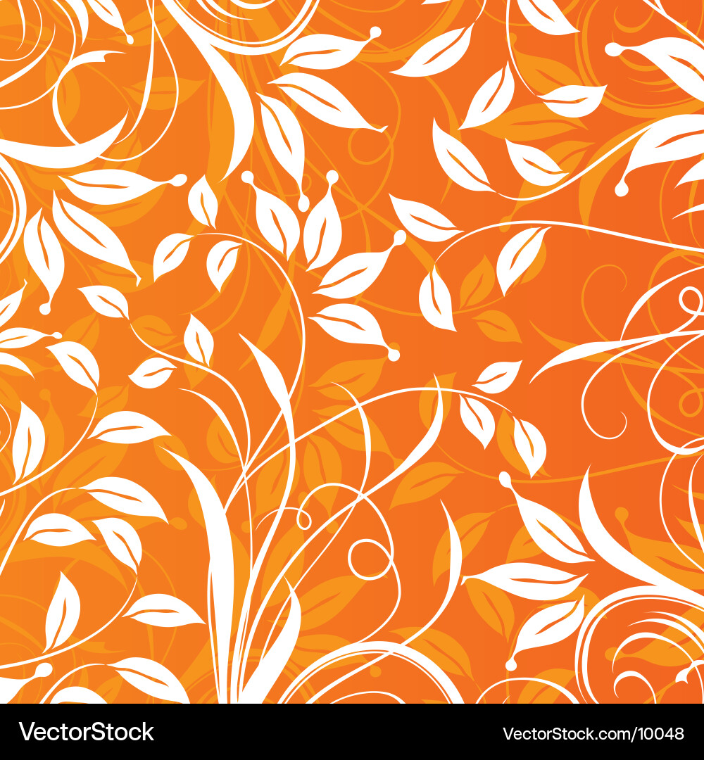 Botanical Leaf Pattern Vector Image
