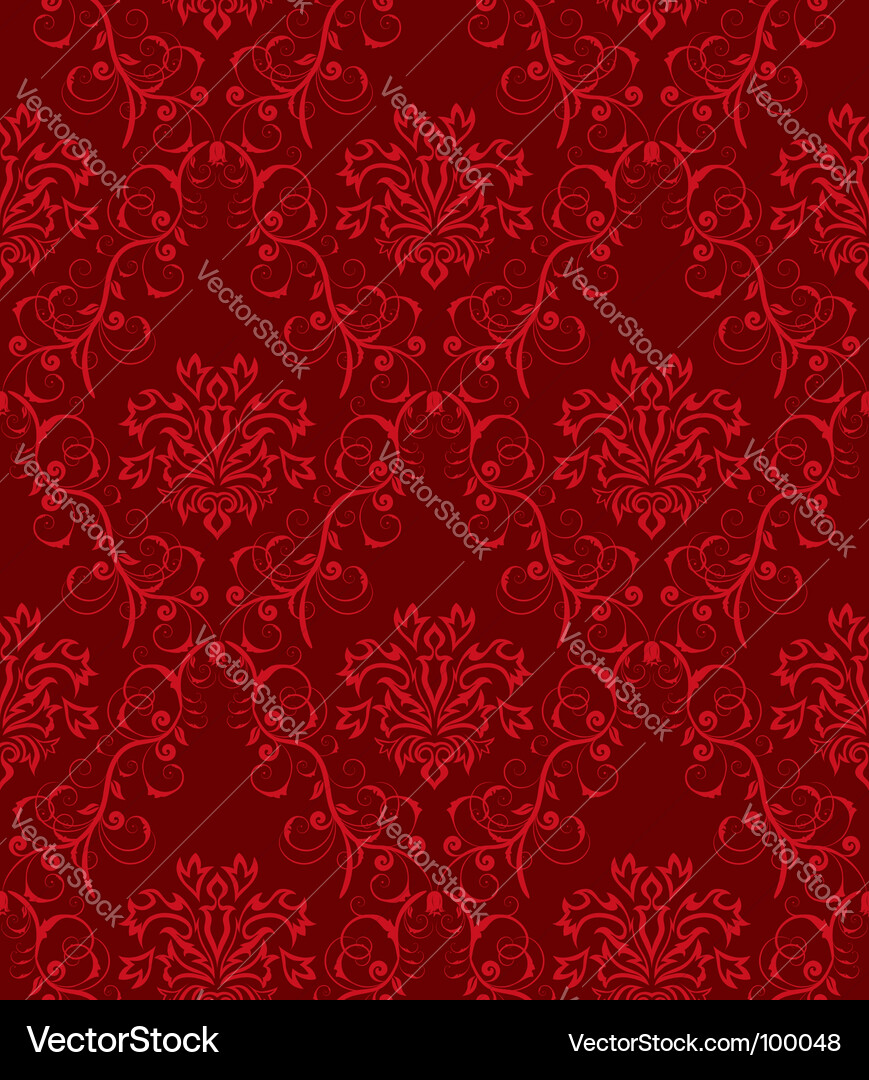 Damask pattern vector image