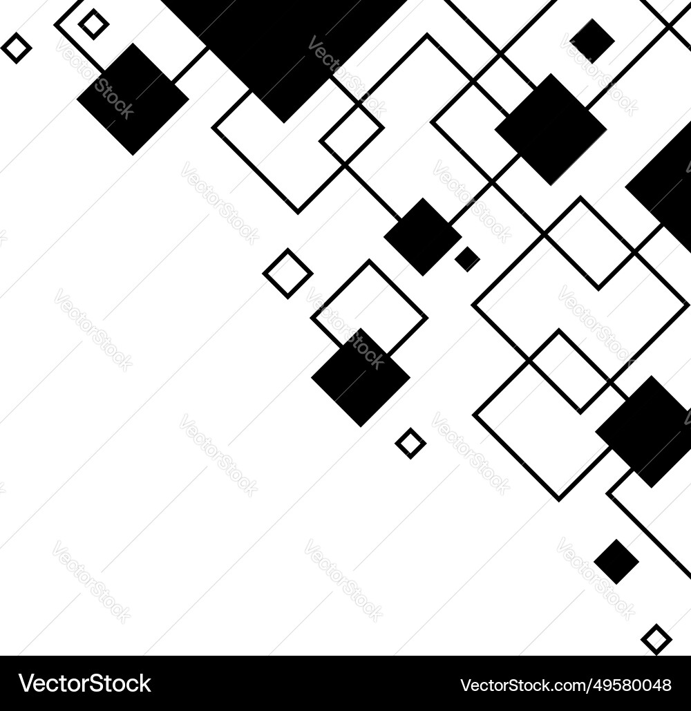 Geometric square shapes background Geometric square shapes background vector image