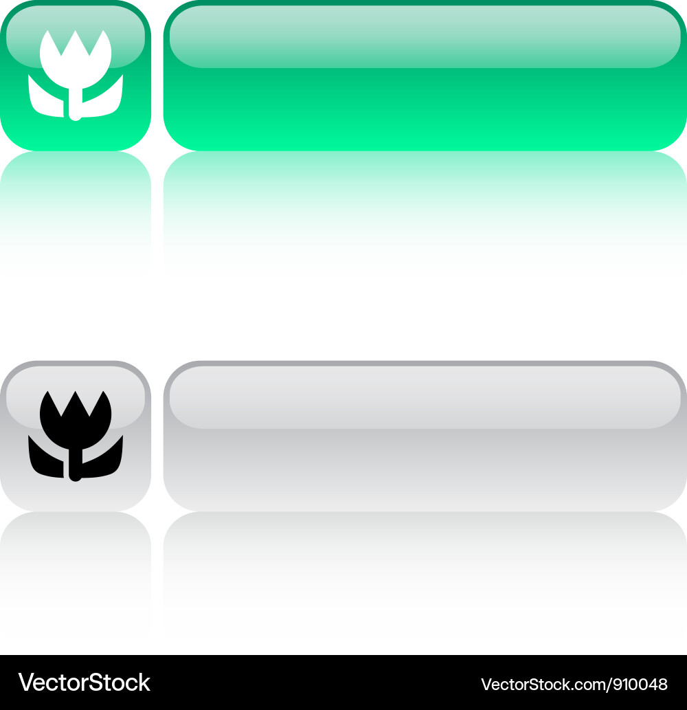 Macro square button Vector Image
