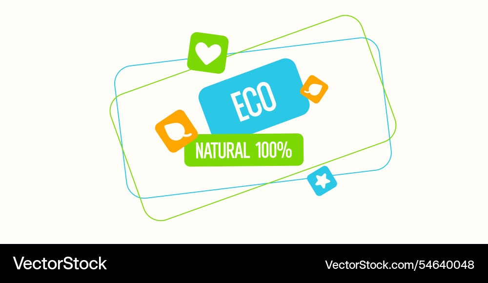 Original poster for natural products in a flat Original poster for natural products in a flat vector image