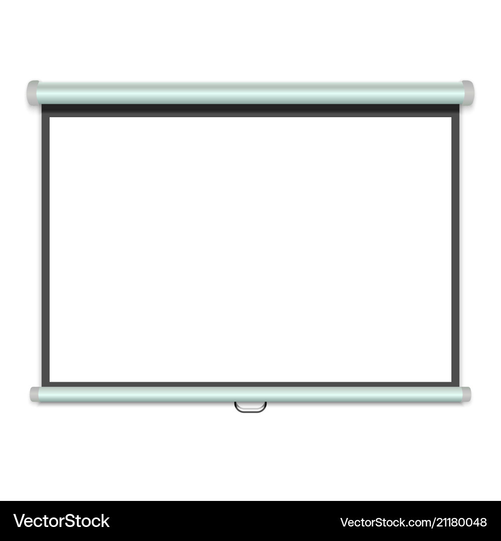 Projection Screen Display Vector Image