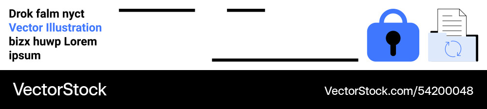 Secure file icon with lock and document symbols Secure file icon with lock and document symbols vector image