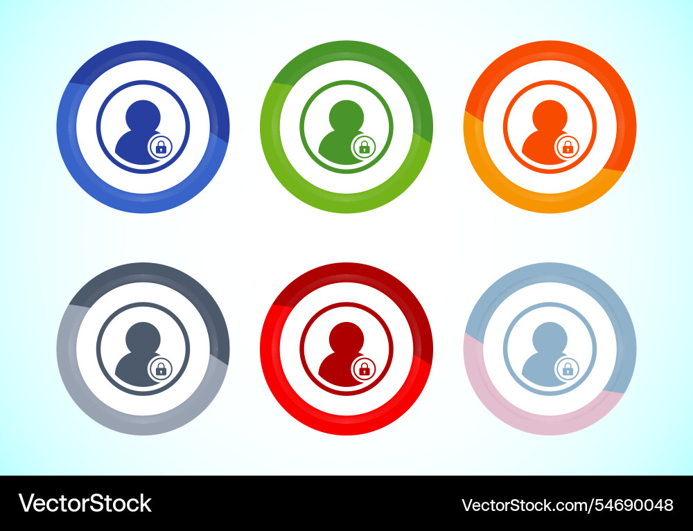 User profile login icon design access Vector Image