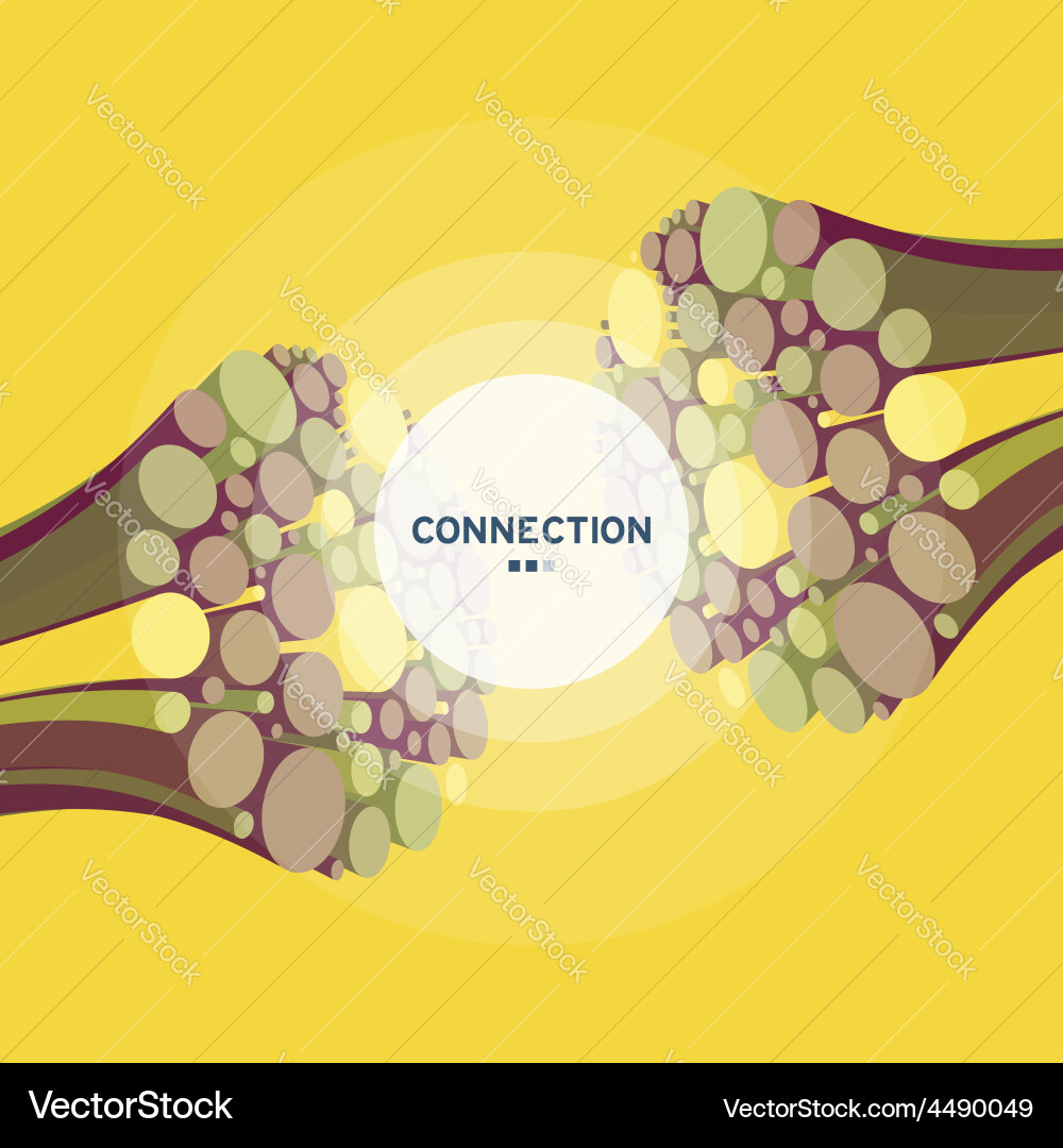 3d abstract string wire artwork background vector image