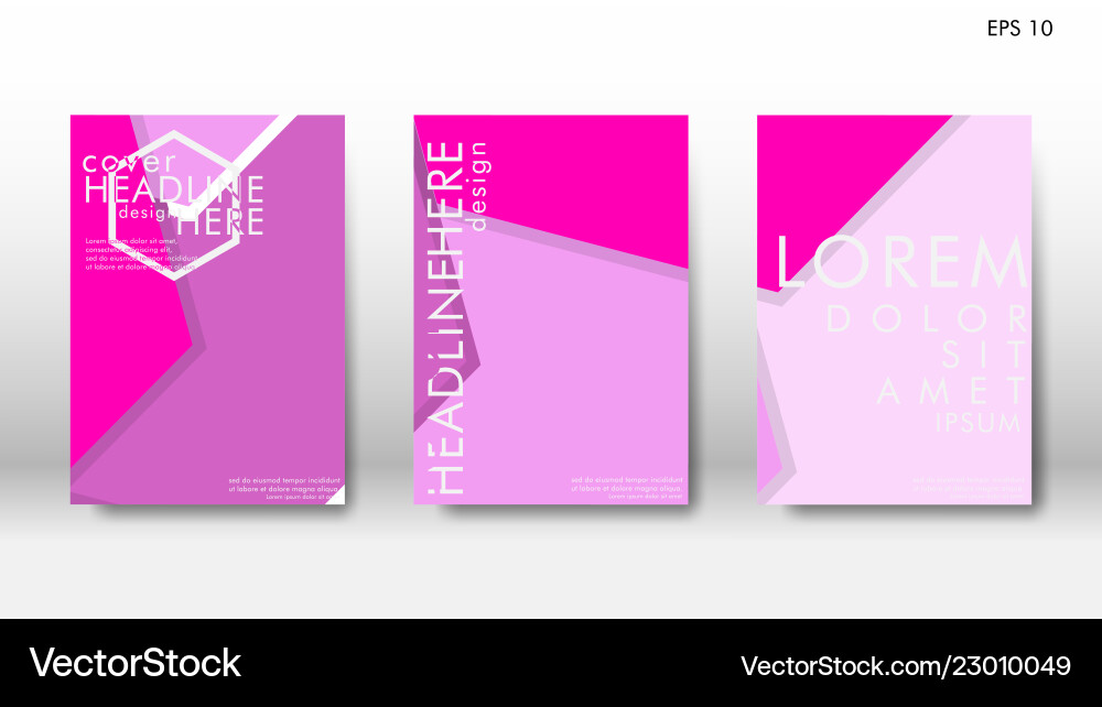 Abstract cover with hexagon elements book design Abstract cover with hexagon elements book design Vector Image