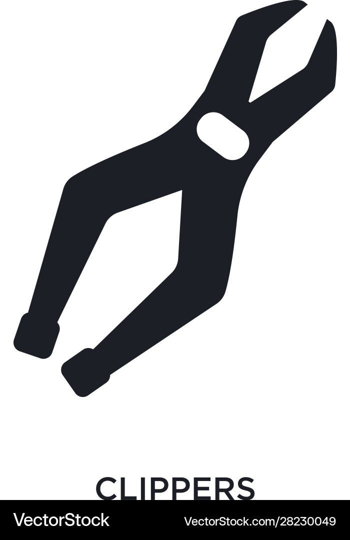 Clippers isolated icon simple element from Vector Image