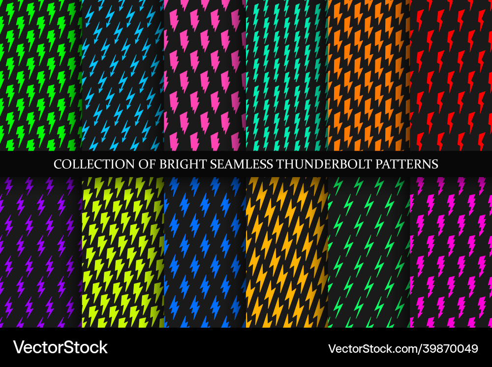 Collection of colorful seamless patterns Collection of colorful seamless patterns vector image