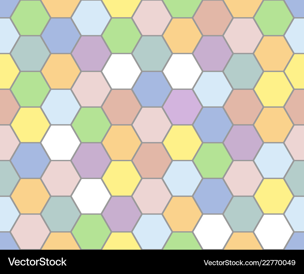 Colorful Hexagonal Pattern Background vector image