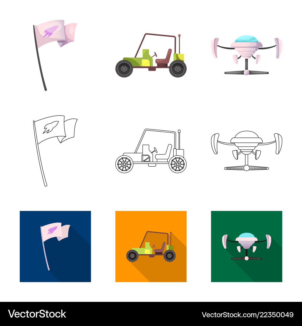 Design of mars and space symbol collection Design of mars and space symbol collection vector image