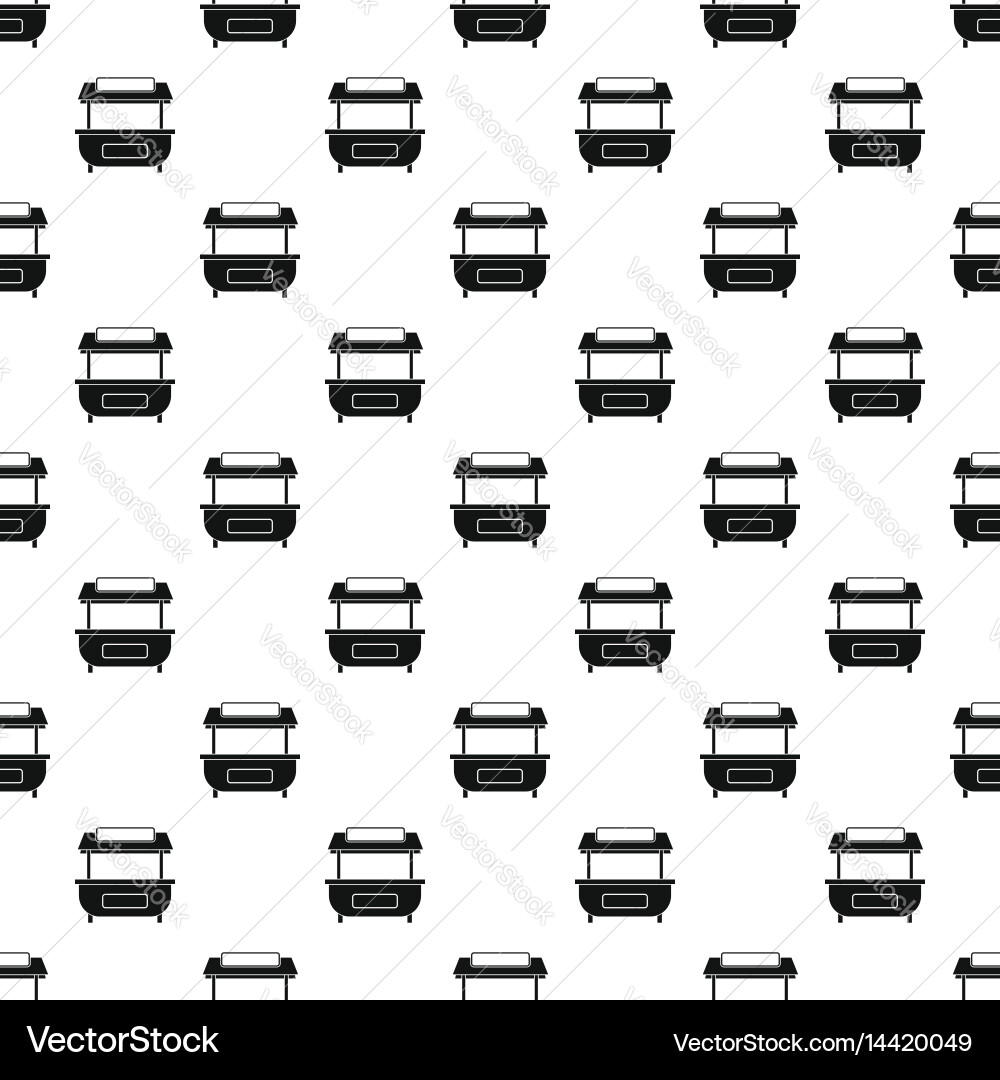 Empty counter with canopy pattern Vector Image