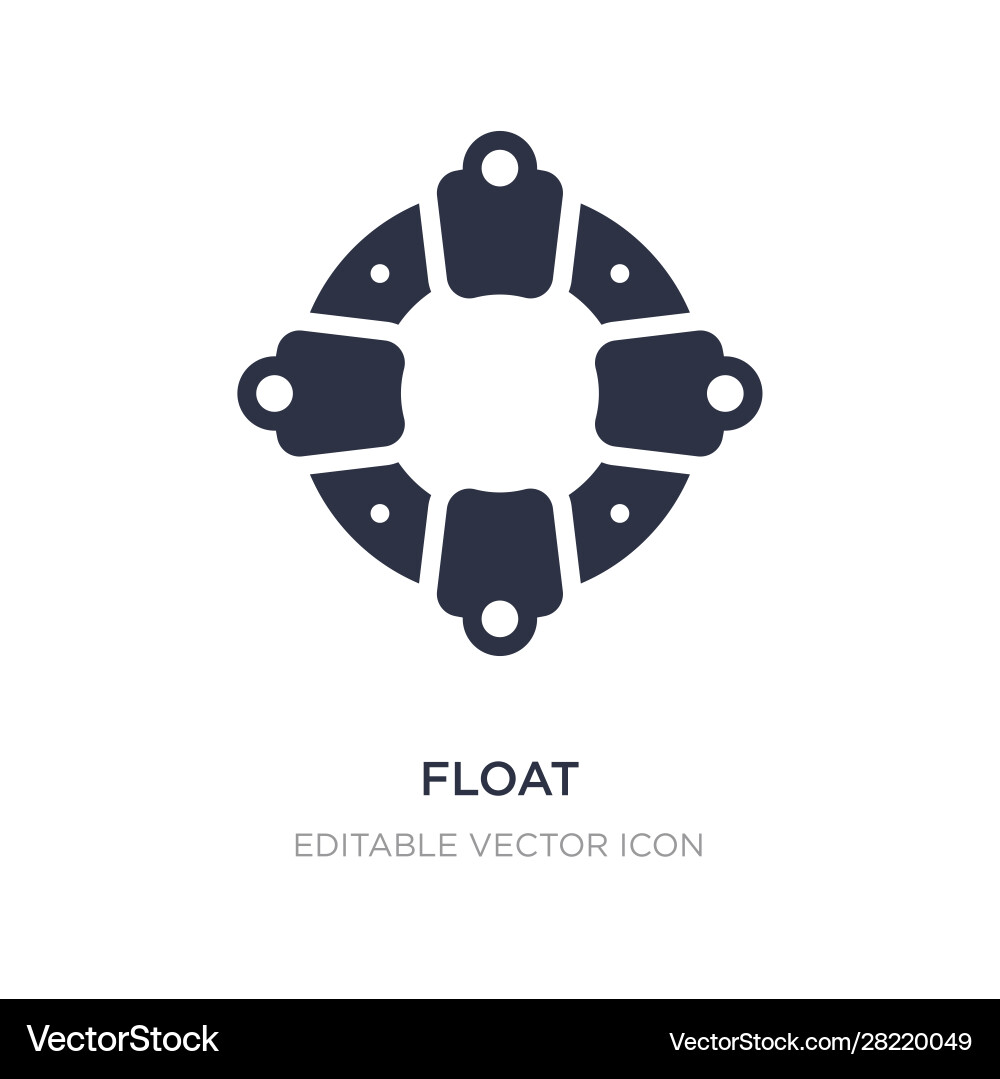 Float icon on white background simple element vector image